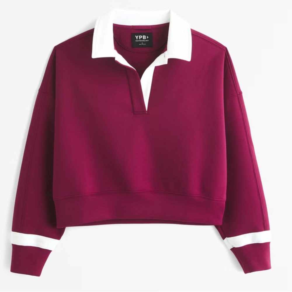 YPB neoKNIT Polo Sweatshirt Women’s Burgundy